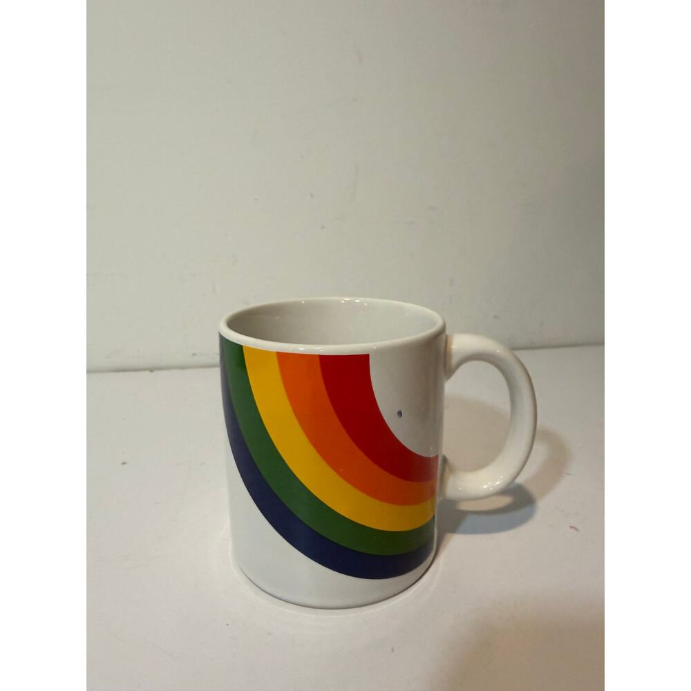 FTD Rainbow Coffee Mug Vintage 80s FTDA Korea Cup Stranger Things One Direction - Picture 5 of 6